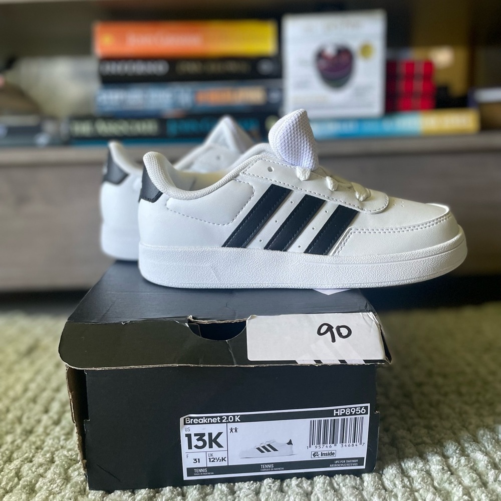 Adidas Breaknet 2.0 White and Black Shoes UNISEX Size 13K